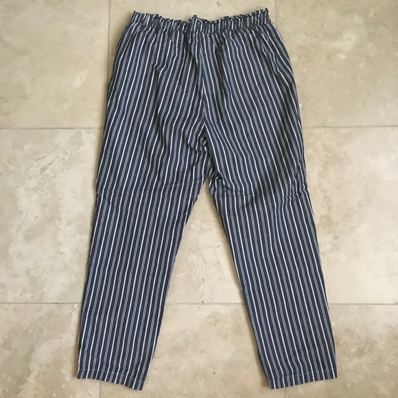Pacsun Gray Striped Paperbag Pants - Picture 3 of 5
